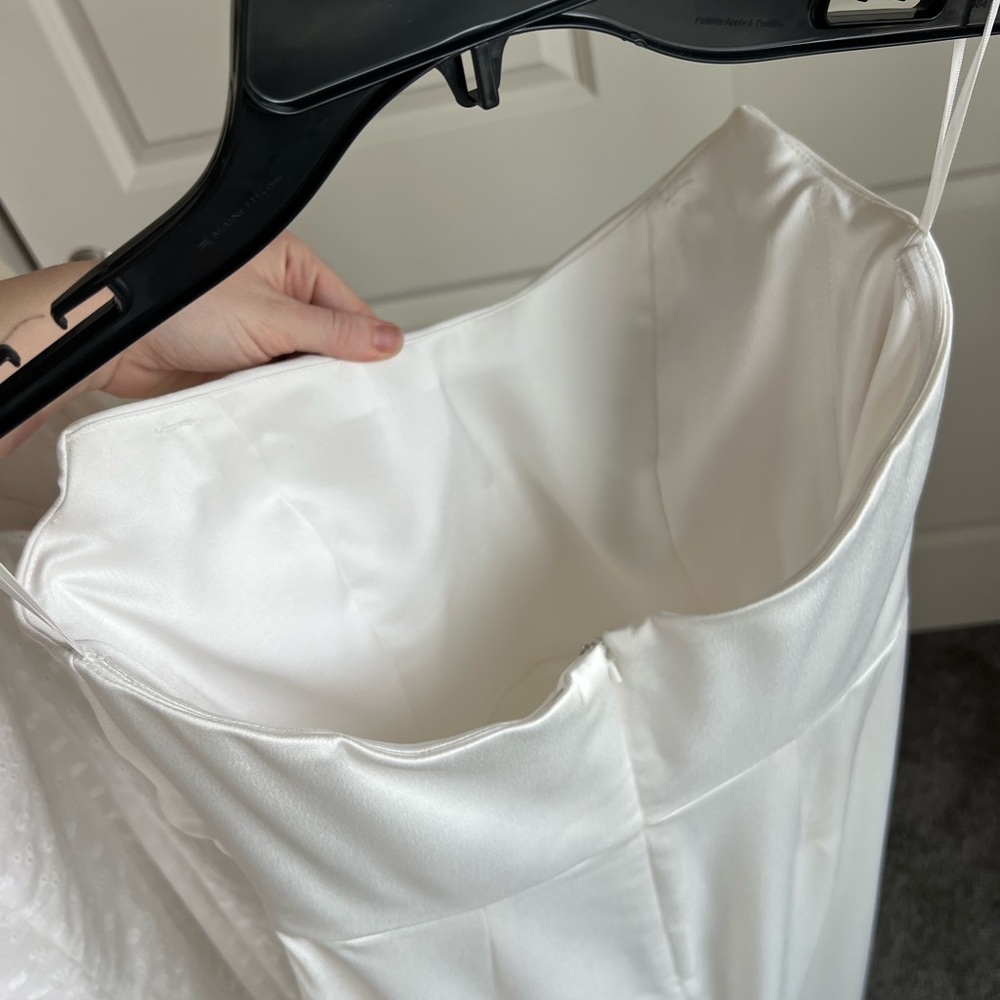 Jenny Yoo “Perla” Dress Neck Scarf Strapless for Bridal Shower, Rehearsal Dinner - Picture 9 of 16